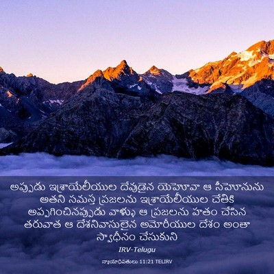 Picture 03 - న్యాయాధిపతులు 11:21 TELIRV - అప్పుడు - Bible Verse Picture