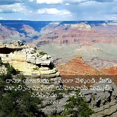 Picture 03 - న్యాయాధిపతులు 18:6 TELIRV - దానికా యాజకుడు - Bible Verse Picture