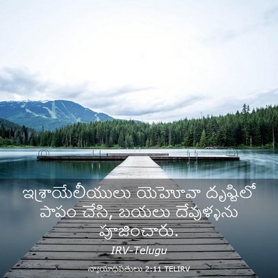 Picture 03 - న్యాయాధిపతులు 2:11 TELIRV - ఇశ్రాయేలీయులు - Bible Verse Picture