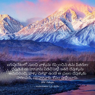 Picture 03 - న్యాయాధిపతులు 2:12 TELIRV - ఐగుప్తుదేశంలో - Bible Verse Picture