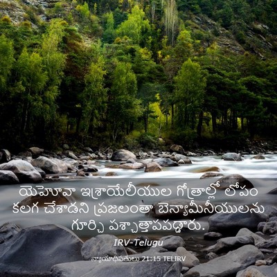 Picture 03 - న్యాయాధిపతులు 21:15 TELIRV - యెహోవా - Bible Verse Picture