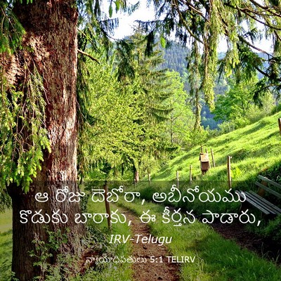 Picture 03 - న్యాయాధిపతులు 5:1 TELIRV - ఆ రోజు దెబోరా, - Bible Verse Picture