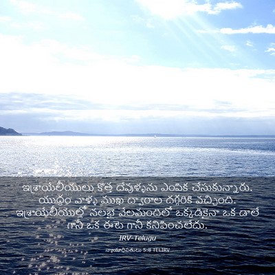 Picture 03 - న్యాయాధిపతులు 5:8 TELIRV - ఇశ్రాయేలీయులు - Bible Verse Picture