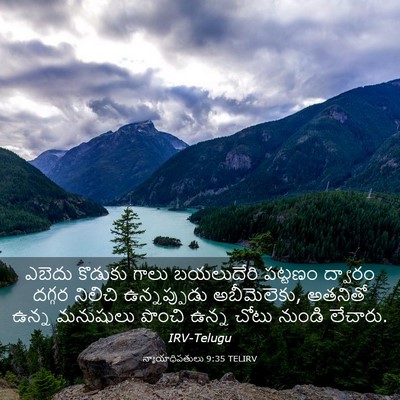 Picture 03 - న్యాయాధిపతులు 9:35 TELIRV - ఎబెదు కొడుకు గాలు - Bible Verse Picture