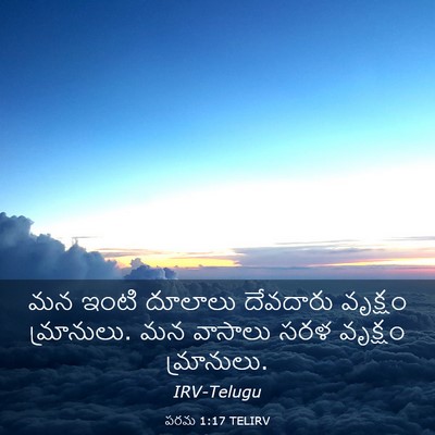 Picture 03 - పరమ 1:17 TELIRV - మన ఇంటి దూలాలు - Bible Verse Picture