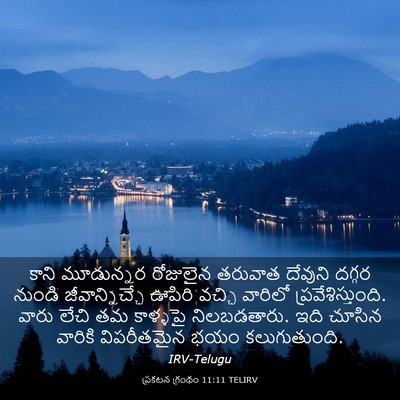 Picture 03 - ప్రకటన గ్రంథం 11:11 TELIRV - కాని మూడున్నర - Bible Verse Picture