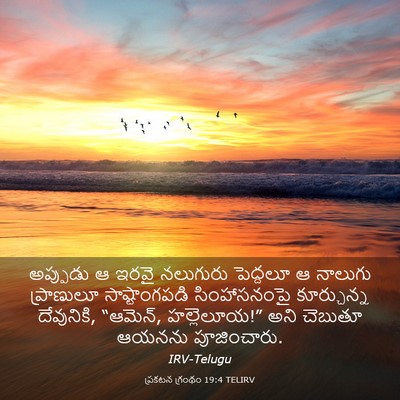 Picture 03 - ప్రకటన గ్రంథం 19:4 TELIRV - అప్పుడు ఆ ఇరవై - Bible Verse Picture