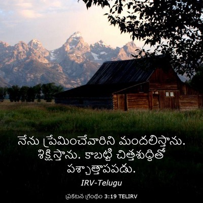 Picture 03 - ప్రకటన గ్రంథం 3:19 TELIRV - నేను - Bible Verse Picture