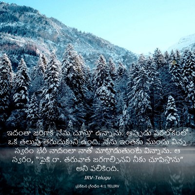 Picture 03 - ప్రకటన గ్రంథం 4:1 TELIRV - ఇదంతా జరిగాక నేను - Bible Verse Picture