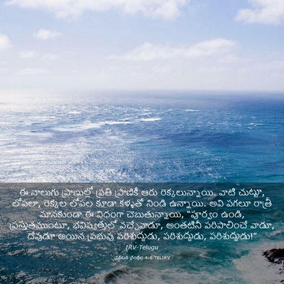 Picture 03 - ప్రకటన గ్రంథం 4:8 TELIRV - ఈ నాలుగు - Bible Verse Picture