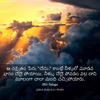 Picture 03 - ప్రకటన గ్రంథం 8:11 TELIRV - ఆ నక్షత్రం పేరు - Bible Verse Picture