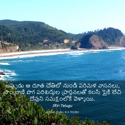 Picture 03 - ప్రకటన గ్రంథం 8:4 TELIRV - అప్పుడు ఆ దూత - Bible Verse Picture