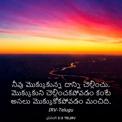 Picture 03 - ప్రసంగి 5:5 TELIRV - నీవు మొక్కుకున్న - Bible Verse Picture
