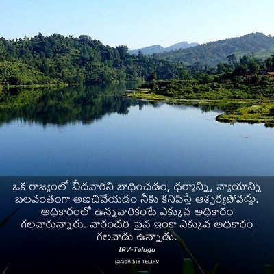 Picture 03 - ప్రసంగి 5:8 TELIRV - ఒక రాజ్యంలో - Bible Verse Picture