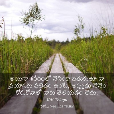 Picture 03 - ఫిలిప్పీ పత్రిక 1:22 TELIRV - అయినా శరీరంలో - Bible Verse Picture
