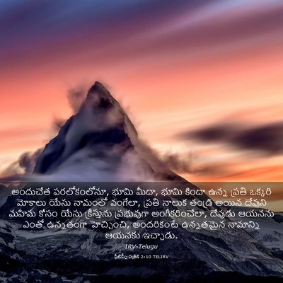 Picture 03 - ఫిలిప్పీ పత్రిక 2:10 TELIRV - అందుచేత - Bible Verse Picture