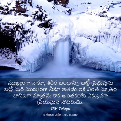Picture 03 - ఫిలేమోను పత్రిక 1:16 TELIRV - ముఖ్యంగా నాకూ, - Bible Verse Picture