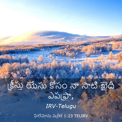 Picture 03 - ఫిలేమోను పత్రిక 1:23 TELIRV - క్రీస్తు యేసు - Bible Verse Picture