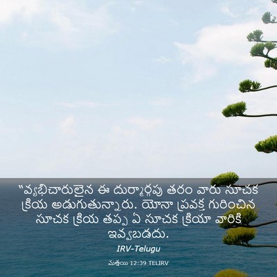 Picture 03 - మత్తయి 12:39 TELIRV - “వ్యభిచారులైన ఈ - Bible Verse Picture