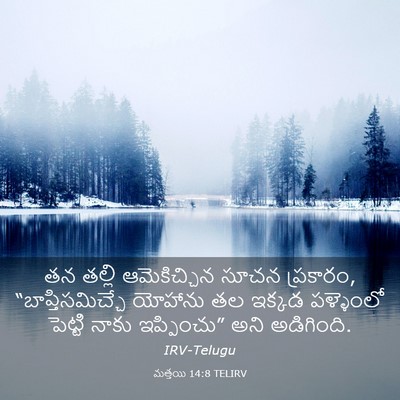 Picture 03 - మత్తయి 14:8 TELIRV - తన తల్లి - Bible Verse Picture