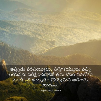 Picture 03 - మత్తయి 16:1 TELIRV - అప్పుడు - Bible Verse Picture