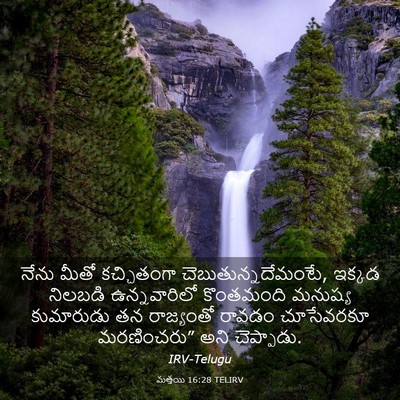 Picture 03 - మత్తయి 16:28 TELIRV - నేను మీతో - Bible Verse Picture