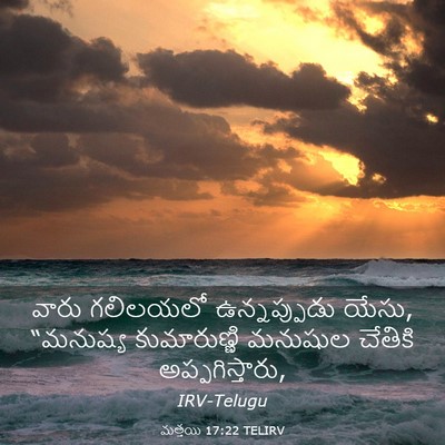 Picture 03 - మత్తయి 17:22 TELIRV - వారు గలిలయలో - Bible Verse Picture