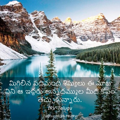 Picture 03 - మత్తయి 20:24 TELIRV - మిగిలిన పదిమంది - Bible Verse Picture