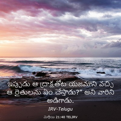 Picture 03 - మత్తయి 21:40 TELIRV - ఇప్పుడు ఆ - Bible Verse Picture