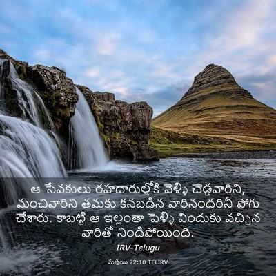 Picture 03 - మత్తయి 22:10 TELIRV - ఆ సేవకులు - Bible Verse Picture