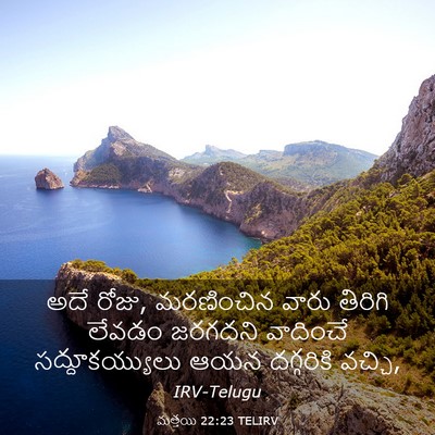 Picture 03 - మత్తయి 22:23 TELIRV - అదే రోజు, మరణించిన - Bible Verse Picture
