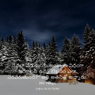 Picture 03 - మత్తయి 26:54 TELIRV - నేనలా వేడుకుంటే - Bible Verse Picture