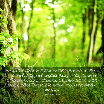 Picture 03 - మత్తయి 4:24 TELIRV - ఆయన పేరు సిరియా - Bible Verse Picture