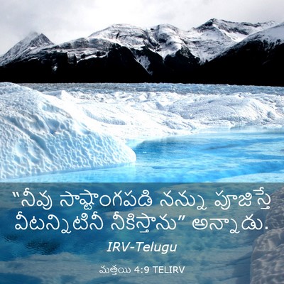 Picture 03 - మత్తయి 4:9 TELIRV - “నీవు సాష్టాంగపడి - Bible Verse Picture
