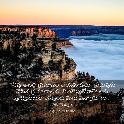 Picture 03 - మత్తయి 5:33 TELIRV - “‘నీవు అబద్ధ - Bible Verse Picture