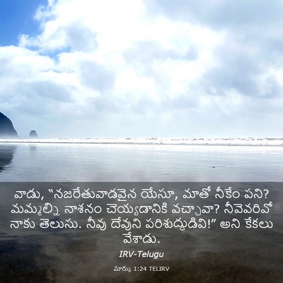 Picture 03 - మార్కు 1:24 TELIRV - వాడు, - Bible Verse Picture