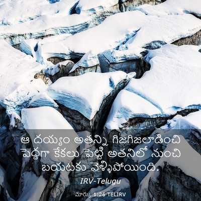 Picture 03 - మార్కు 1:26 TELIRV - ఆ దయ్యం అతన్ని - Bible Verse Picture
