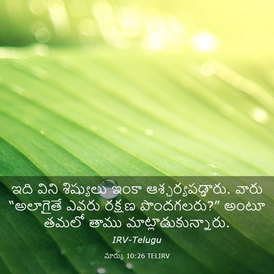 Picture 03 - మార్కు 10:26 TELIRV - ఇది విని శిష్యులు - Bible Verse Picture