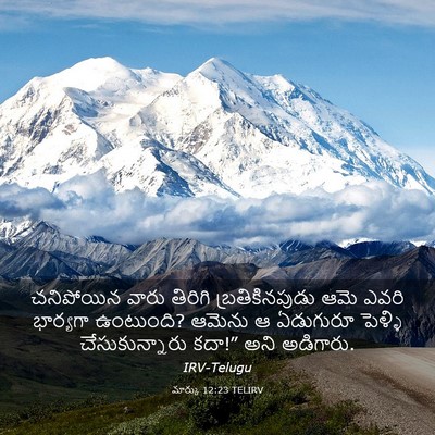 Picture 03 - మార్కు 12:23 TELIRV - చనిపోయిన వారు - Bible Verse Picture