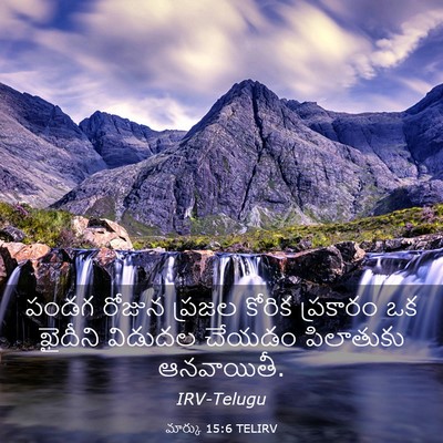 Picture 03 - మార్కు 15:6 TELIRV - పండగ రోజున ప్రజల - Bible Verse Picture