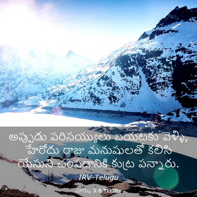 Picture 03 - మార్కు 3:6 TELIRV - అప్పుడు - Bible Verse Picture