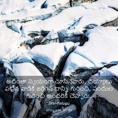 Picture 03 - మార్కు 5:16 TELIRV - అదంతా స్వయంగా - Bible Verse Picture