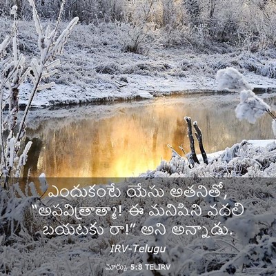 Picture 03 - మార్కు 5:8 TELIRV - ఎందుకంటే యేసు - Bible Verse Picture