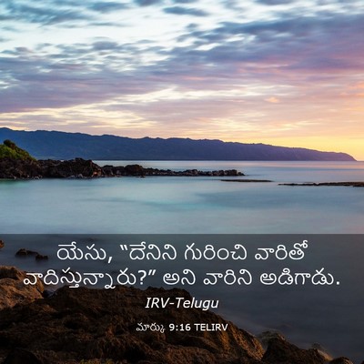 Picture 03 - మార్కు 9:16 TELIRV - యేసు, “దేనిని - Bible Verse Picture