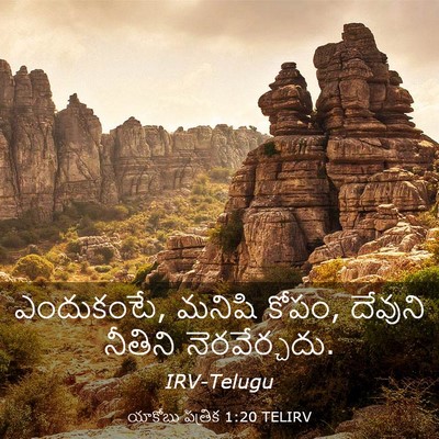 Picture 03 - యాకోబు పత్రిక 1:20 TELIRV - ఎందుకంటే, మనిషి - Bible Verse Picture