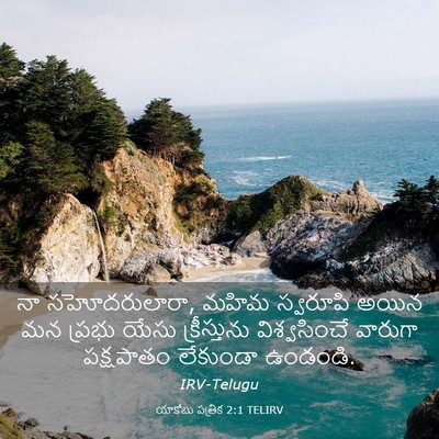 Picture 03 - యాకోబు పత్రిక 2:1 TELIRV - నా సహోదరులారా, - Bible Verse Picture