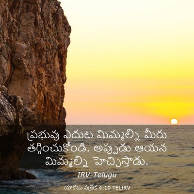 Picture 03 - యాకోబు పత్రిక 4:10 TELIRV - ప్రభువు ఎదుట - Bible Verse Picture