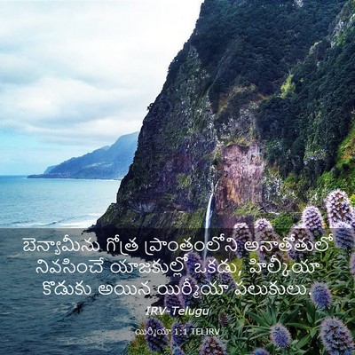 Picture 03 - యిర్మీయా 1:1 TELIRV - బెన్యామీను గోత్ర - Bible Verse Picture
