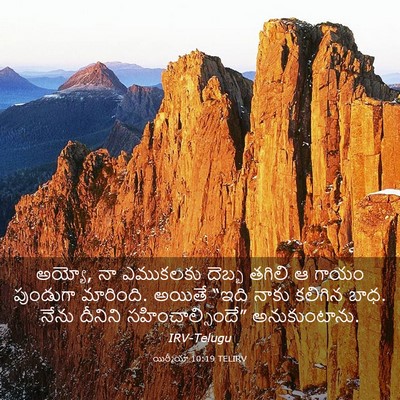 Picture 03 - యిర్మీయా 10:19 TELIRV - అయ్యో, నా ఎముకలకు - Bible Verse Picture