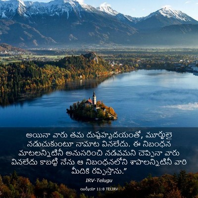 Picture 03 - యిర్మీయా 11:8 TELIRV - అయినా వారు తమ - Bible Verse Picture